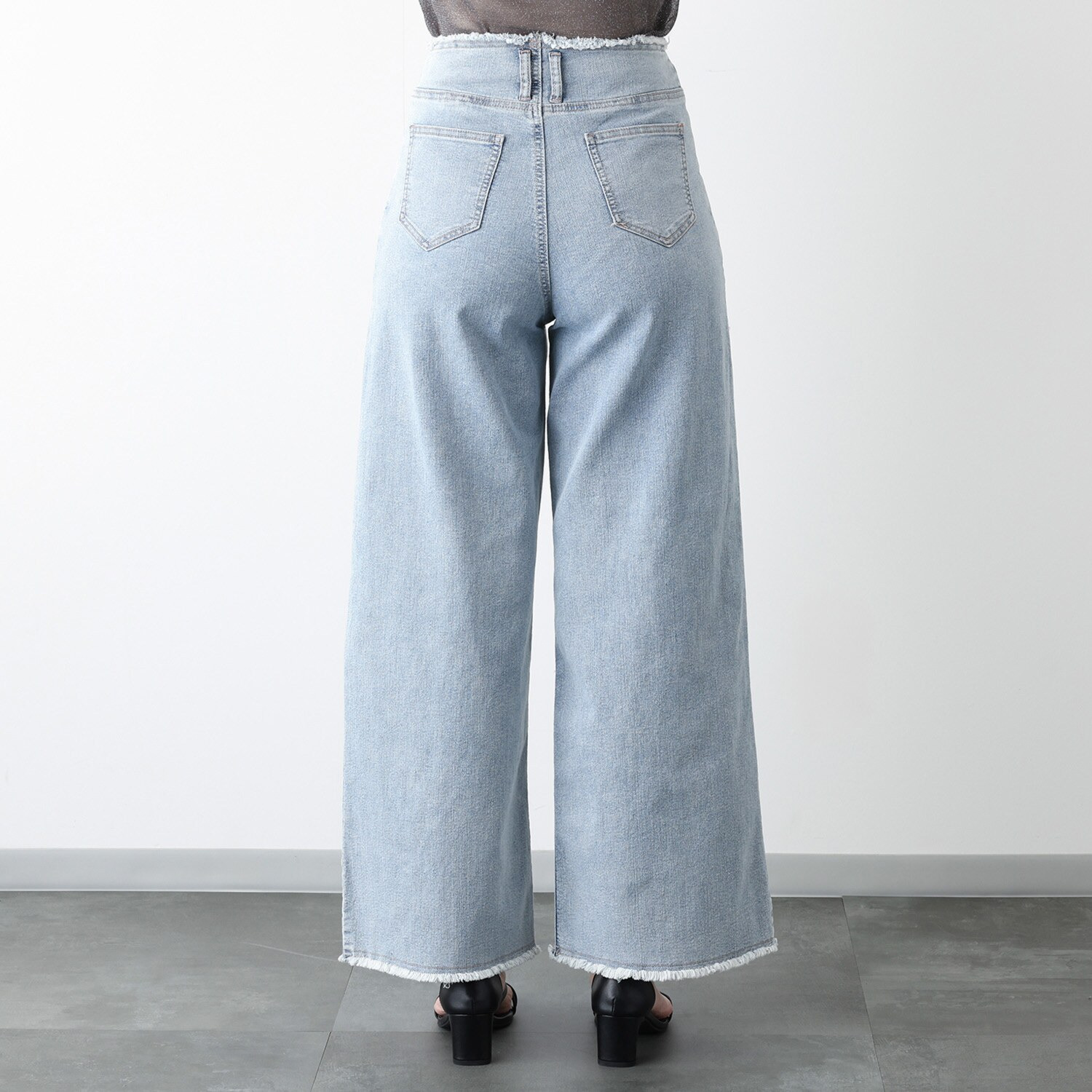 ハンチ ９．５オンス ストレッチデニム ワイドパンツ