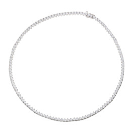 ニューヨークからの贈り物 シルバー　ＣＺ ニューヨーク・ エクセプショナル・ カット（Ｒ） テニスネックレス
