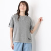 ラソエヌサーティスリー ディグリーズ 肌触り抜群！ パイル素材 ロゴプリントＴシャツ