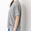 ラソエヌサーティスリー ディグリーズ 肌触り抜群！ パイル素材 ロゴプリントＴシャツ