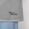 ラソエヌサーティスリー ディグリーズ 肌触り抜群！ パイル素材 ロゴプリントＴシャツ