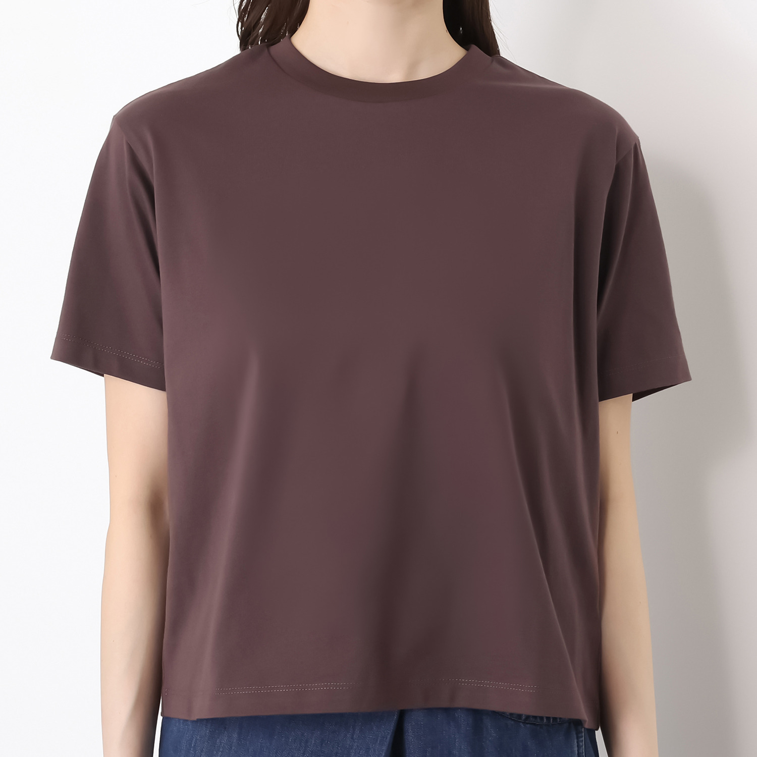 ラソエヌサーティスリー ディグリーズ サラッと快適！ コットン１００％ イニシャル刺しゅう 着丈すっきりＴシャツ