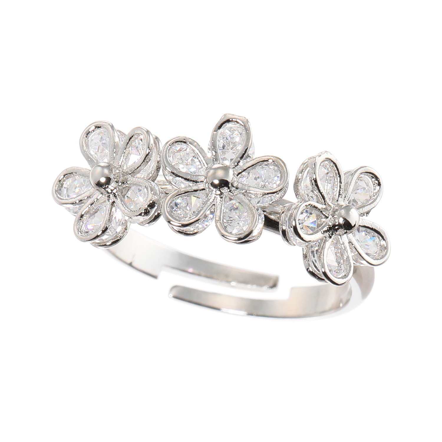 シマ・リリアーナ ＣＺ フラワーモティーフ リング