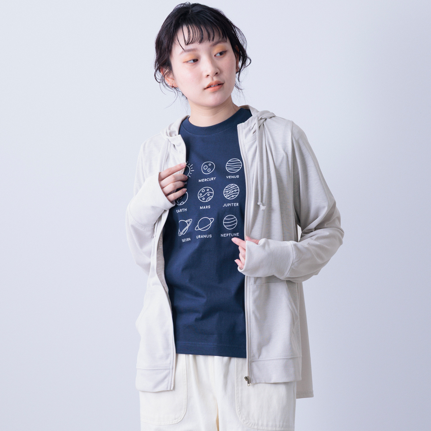 かわいい雑貨屋さん グロリア ＵＶカット アイスサマー ジップアップパーカー