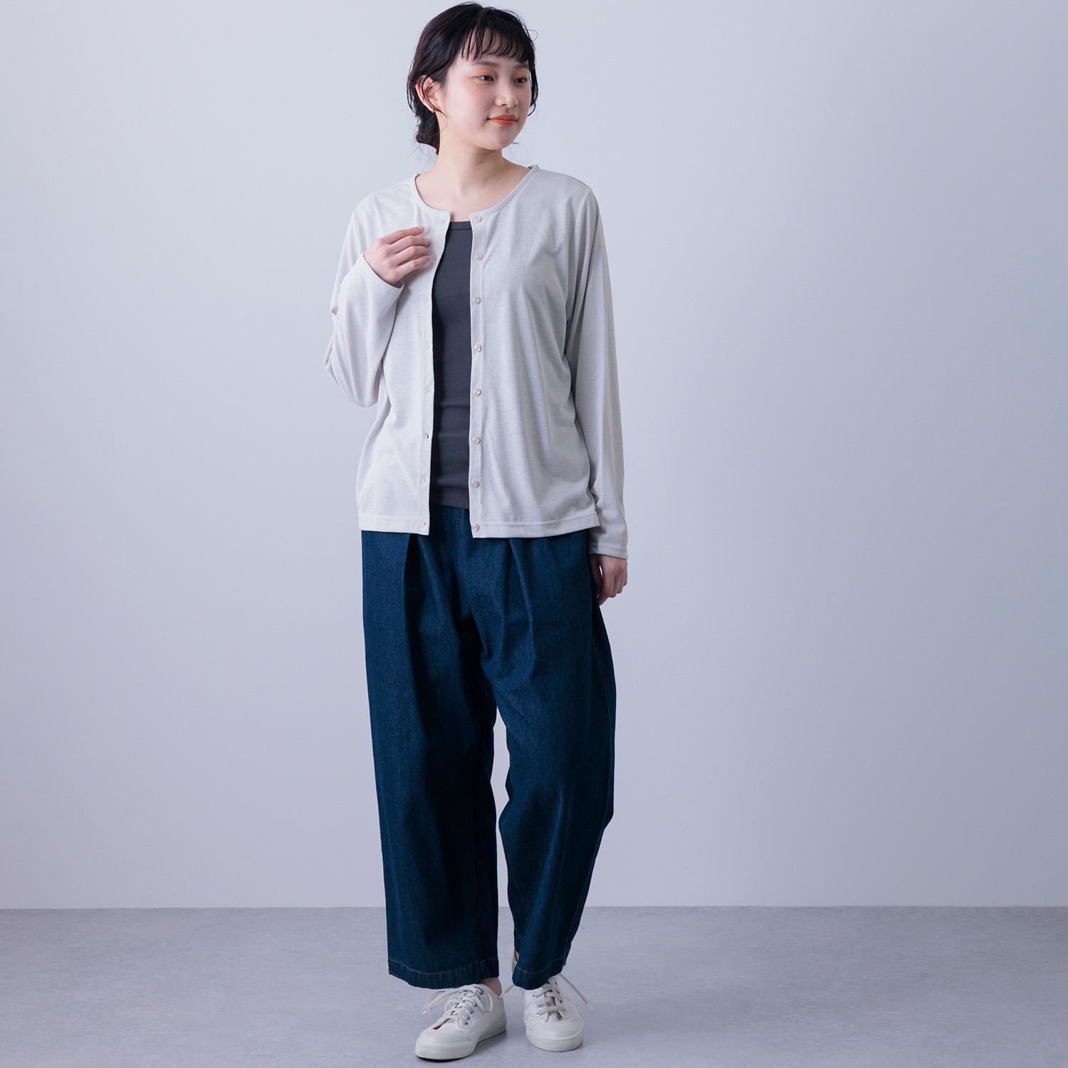 かわいい雑貨屋さん グロリア ＵＶカット アイスサマー クルーネック カーディガン