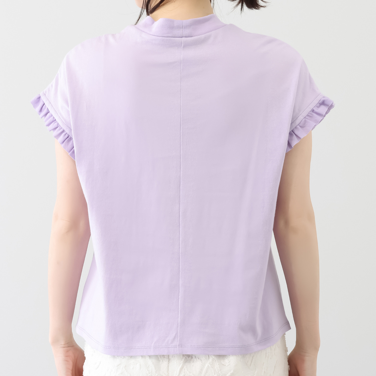 ポンデシャロン 日本製 天竺袖フリルフレンチ Ｔシャツ
