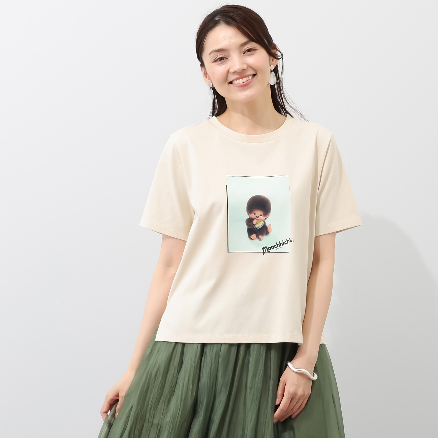 モンチッチ グラフィックプリント プルオーバー