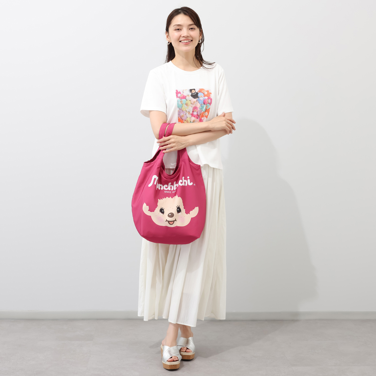 モンチッチ グラフィックプリント エコバッグ