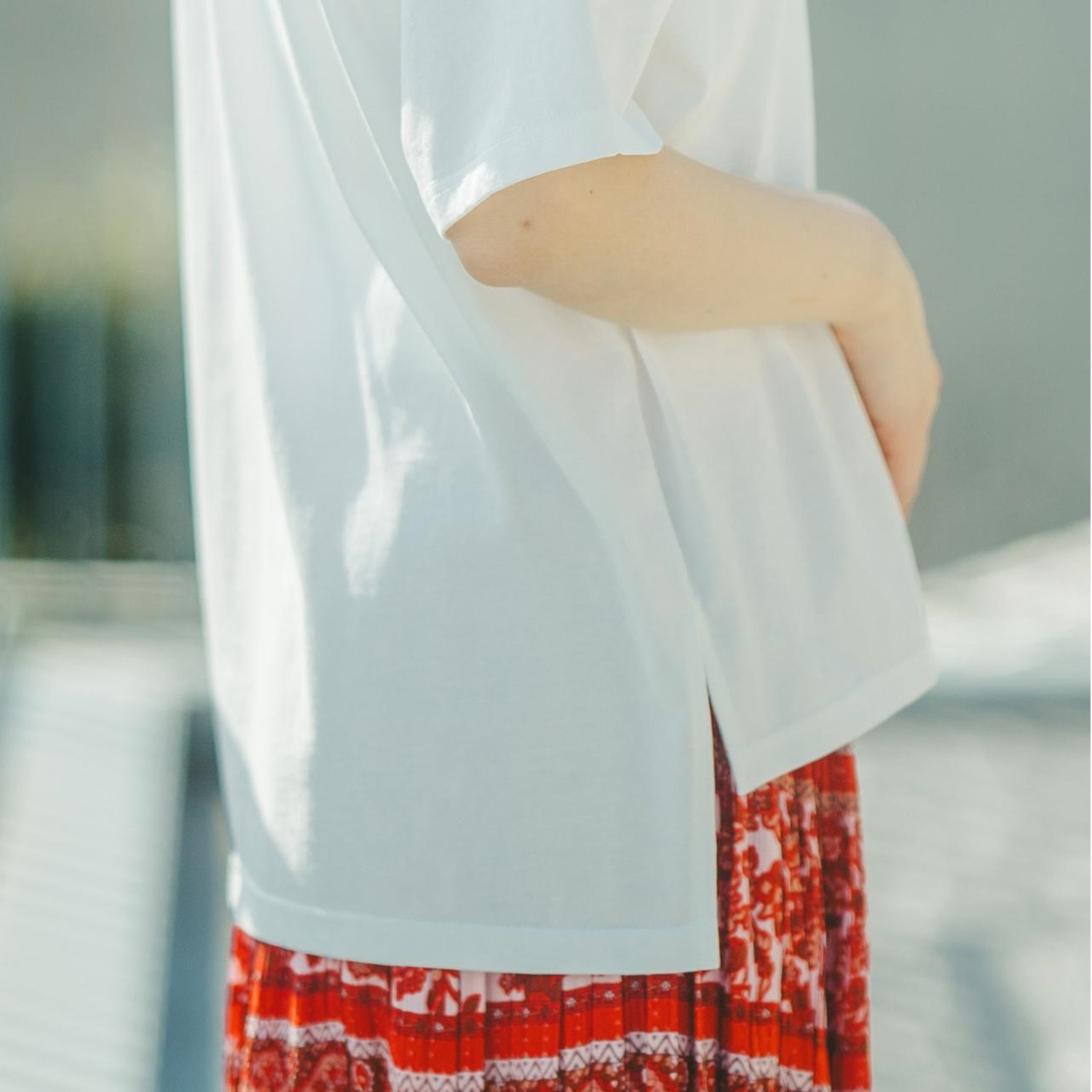 エムエムオー 接触冷感・抗菌防臭 クルーネック プリントＴシャツ