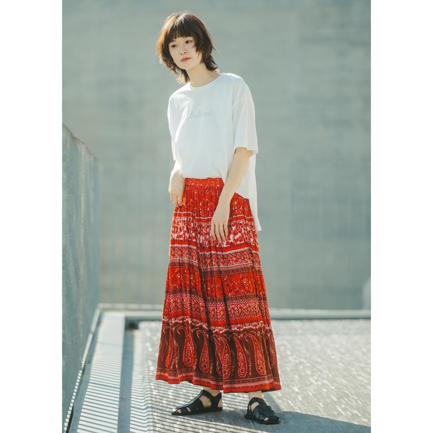 エムエムオー 接触冷感・抗菌防臭 クルーネック プリントＴシャツ