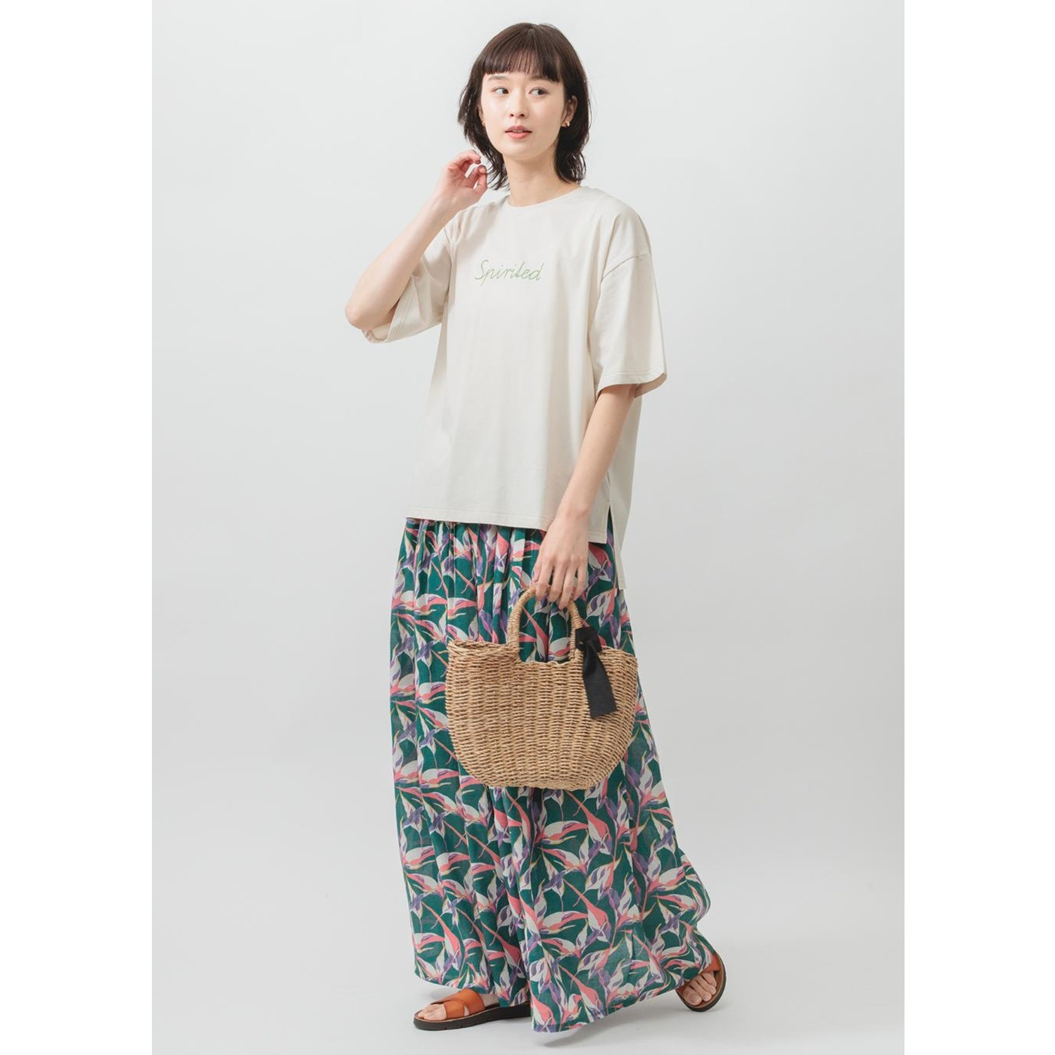エムエムオー 接触冷感・抗菌防臭 クルーネック プリントＴシャツ