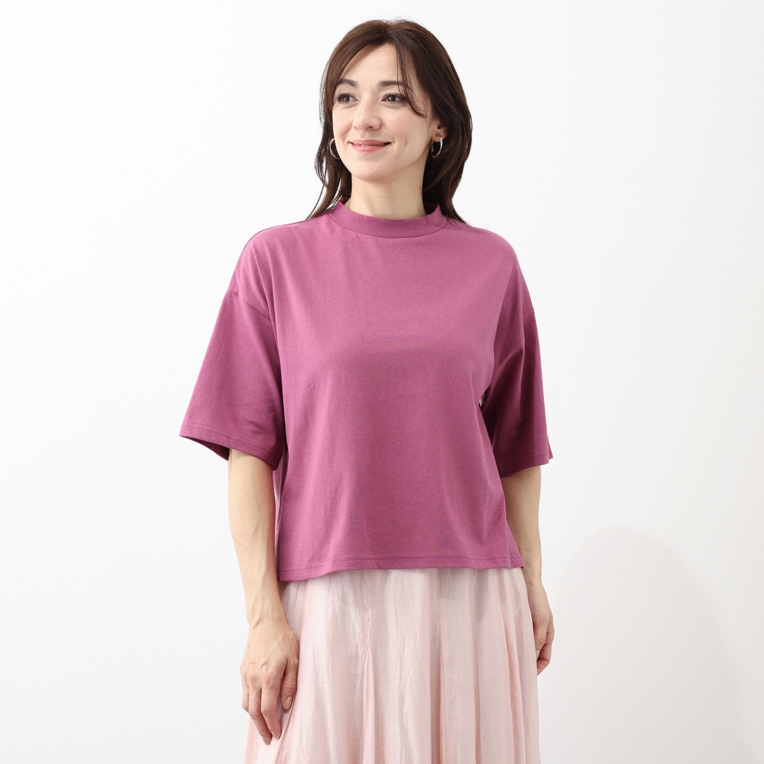 エムエムオー クルーネック五分袖 ベーシックコットン Ｔシャツ