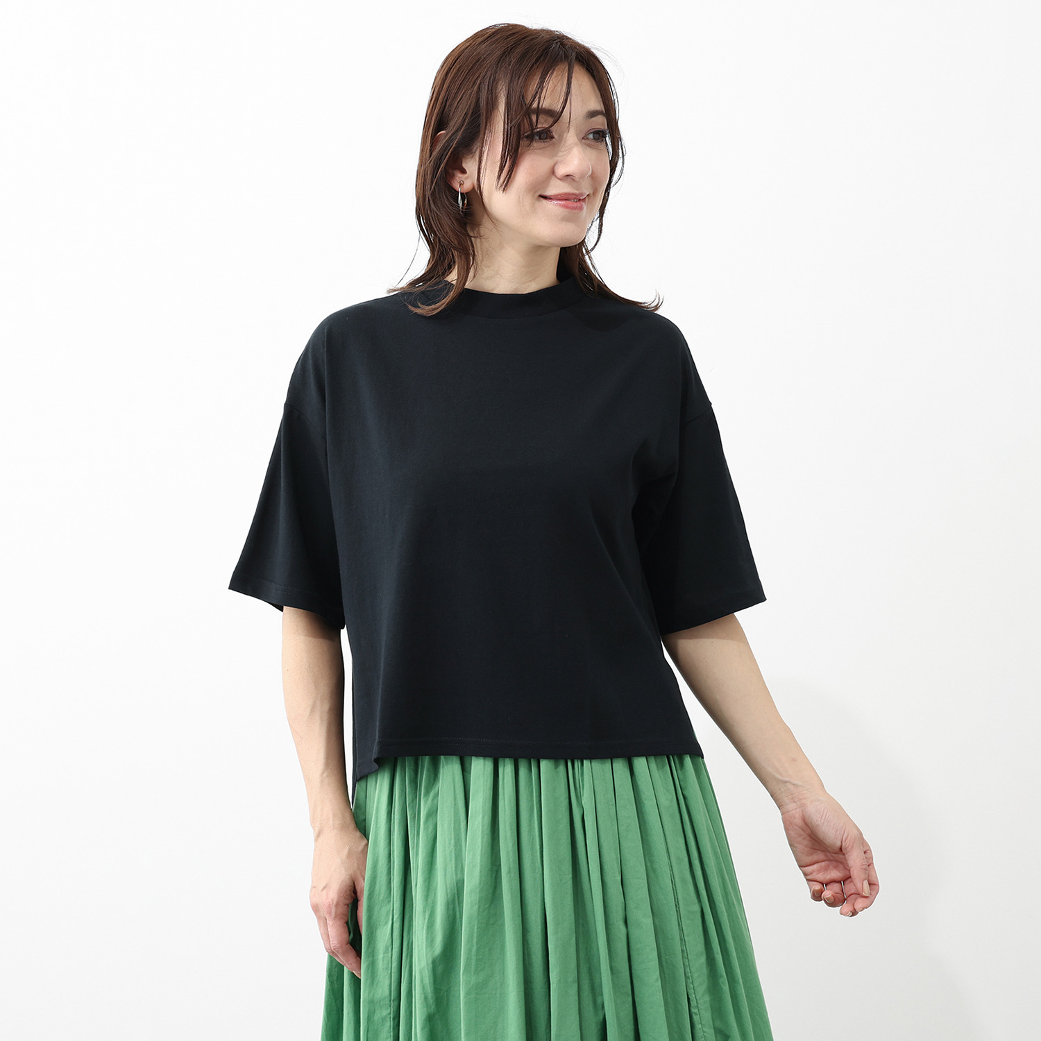 エムエムオー クルーネック五分袖 ベーシックコットン Ｔシャツ