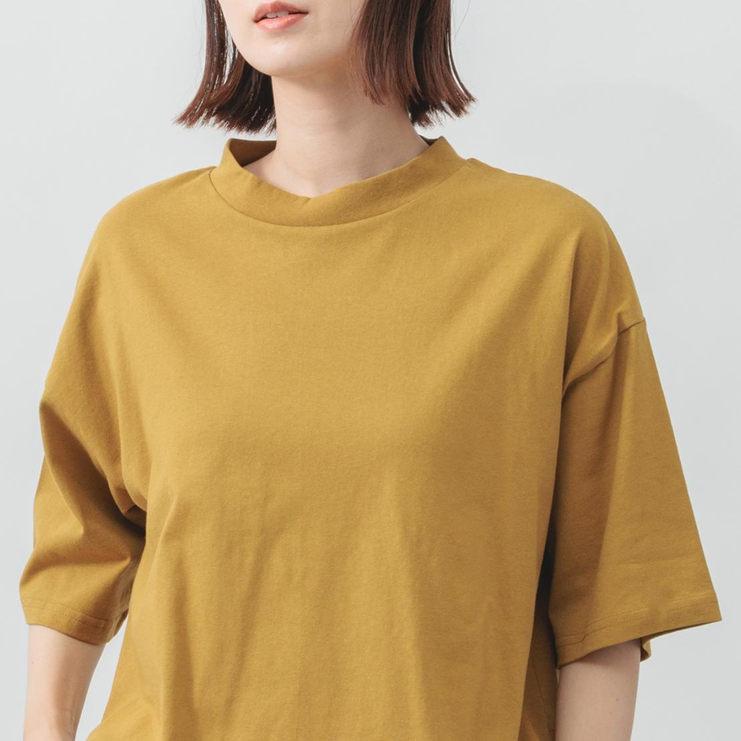 エムエムオー クルーネック五分袖 ベーシックコットン Ｔシャツ
