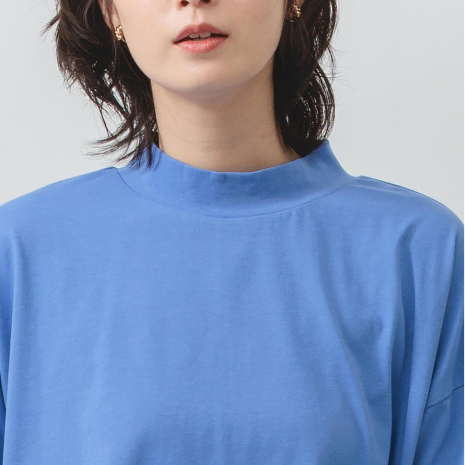 エムエムオー 接触冷感 ハイネックワイド 半袖Ｔシャツ