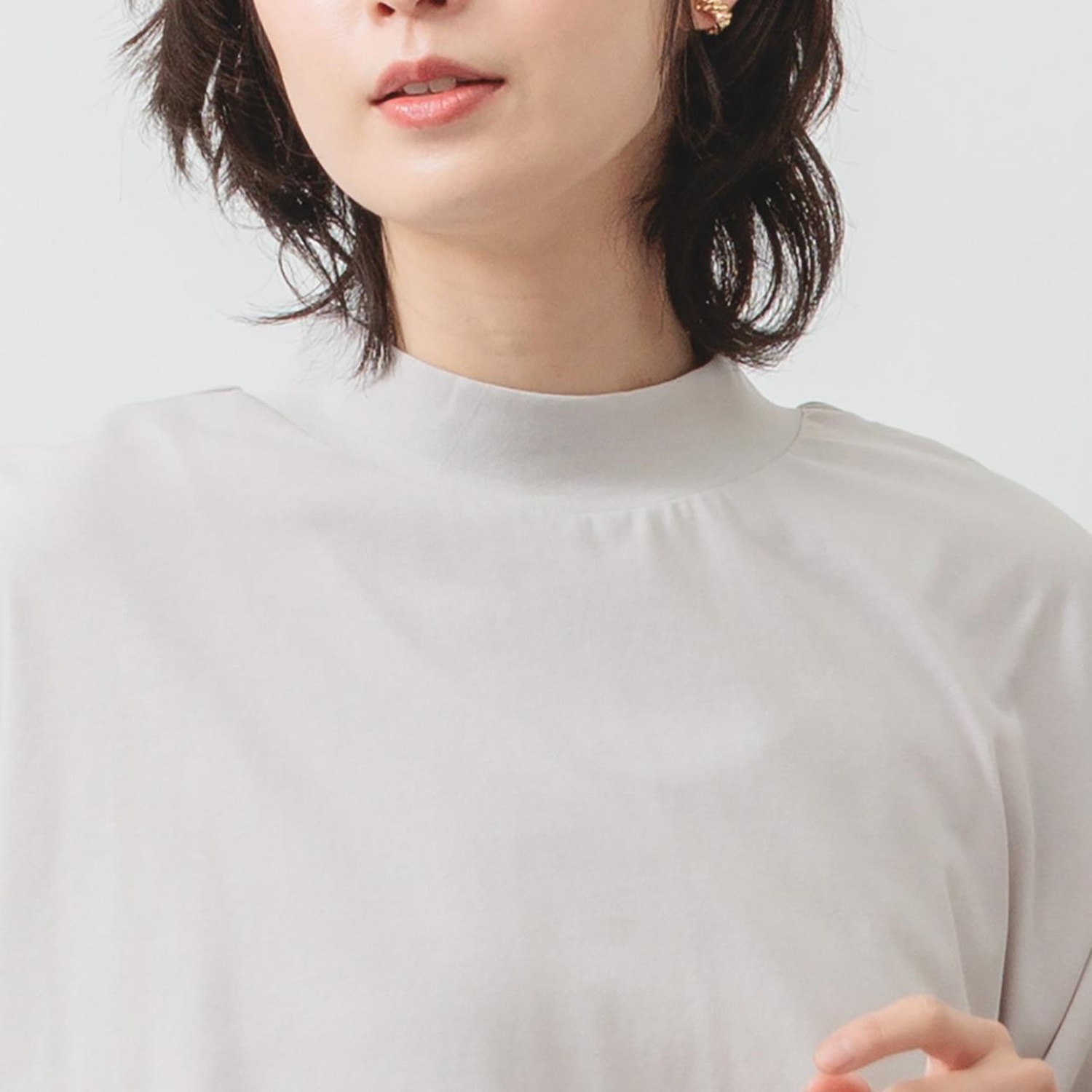 エムエムオー 接触冷感 ハイネックワイド 半袖Ｔシャツ