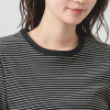 エムエムオー クルーネックボーダー ジャガードリブＴシャツ