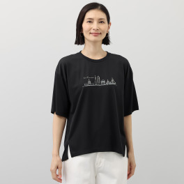エムエムオー 接触冷感 スムースクルーネック プリント半袖Ｔシャツ