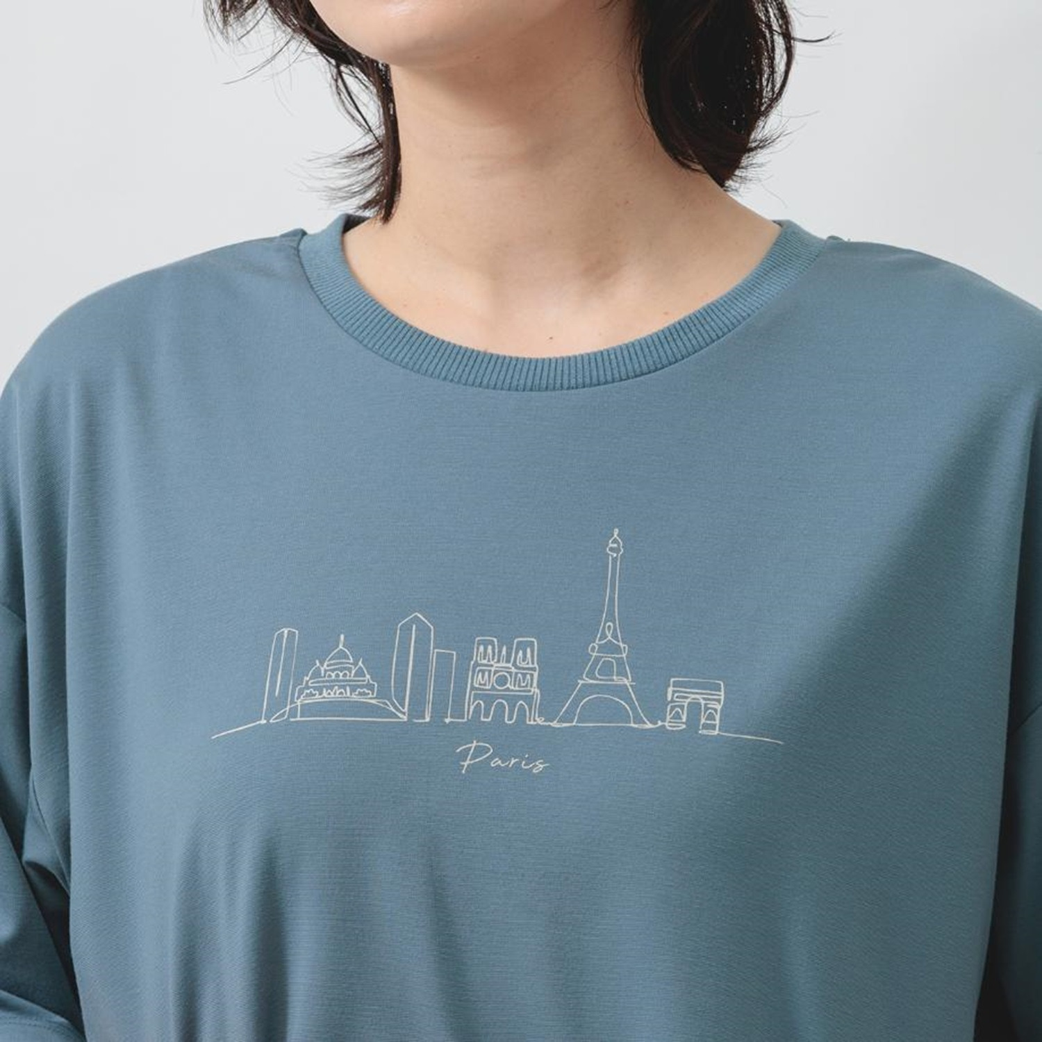 エムエムオー 接触冷感 スムースクルーネック プリント半袖Ｔシャツ