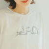 エムエムオー 接触冷感 スムースクルーネック プリント半袖Ｔシャツ