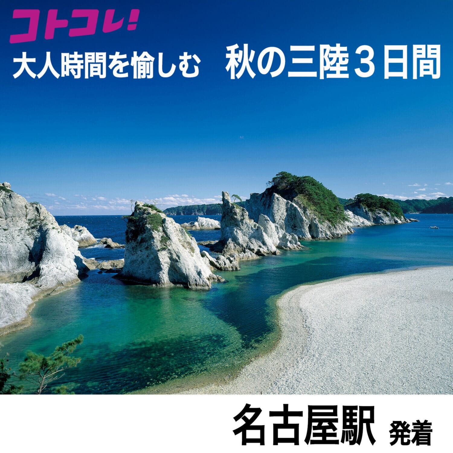 大人時間を愉しむ 美食と絶景でめぐる 秋の三陸３日間 ＜名古屋駅発着＞