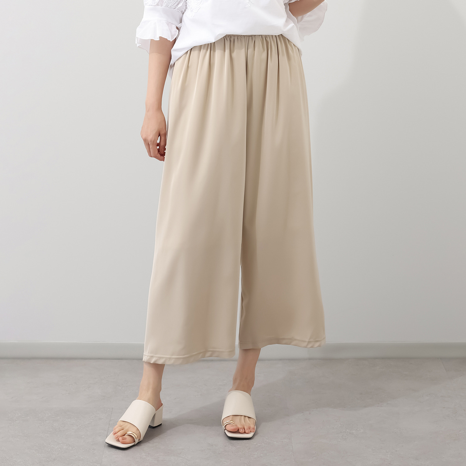 コイビトミサキ さらり涼やか すっきり見え ワイドパンツ