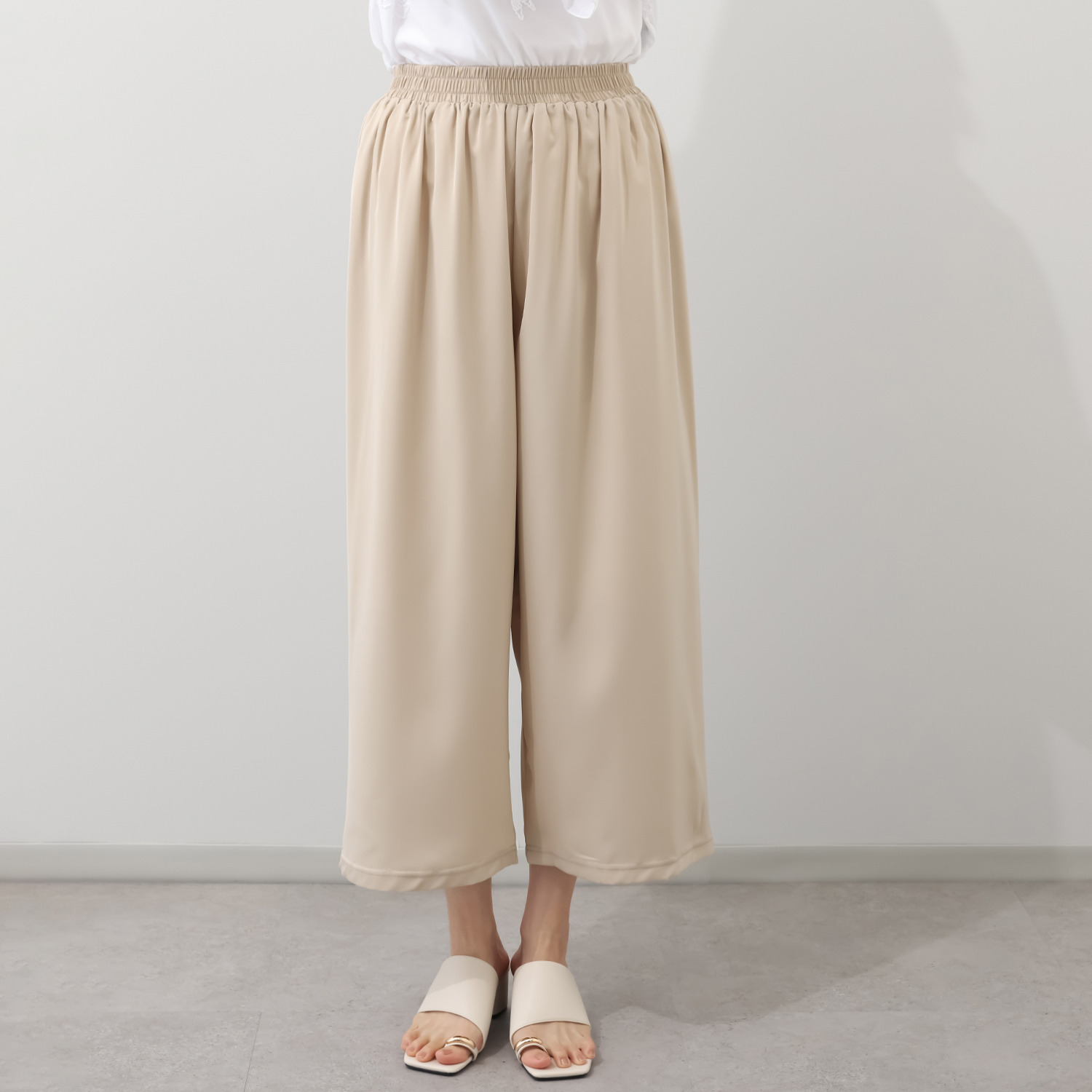 コイビトミサキ さらり涼やか すっきり見え ワイドパンツ