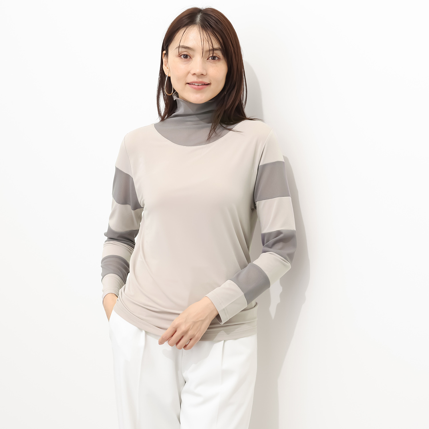 コイビトミサキ シアーメッシュ切替 プルオーバー