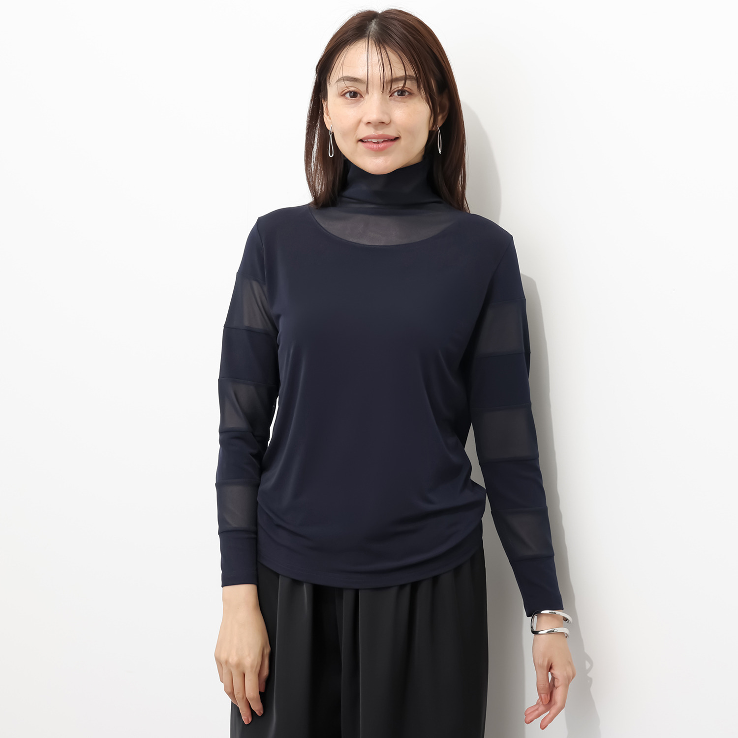 コイビトミサキ シアーメッシュ切替 プルオーバー