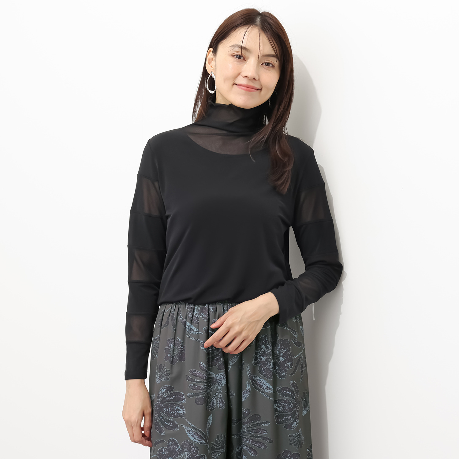 コイビトミサキ シアーメッシュ切替 プルオーバー