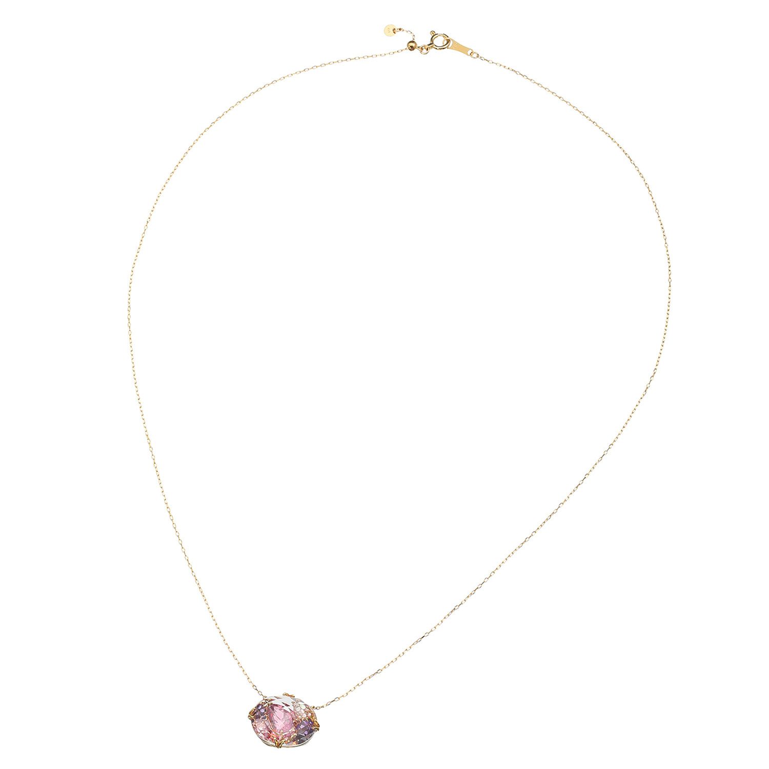 カレイドスコピオ 胸元の万華鏡 １８Ｋ マルチカラージェム ネックレス