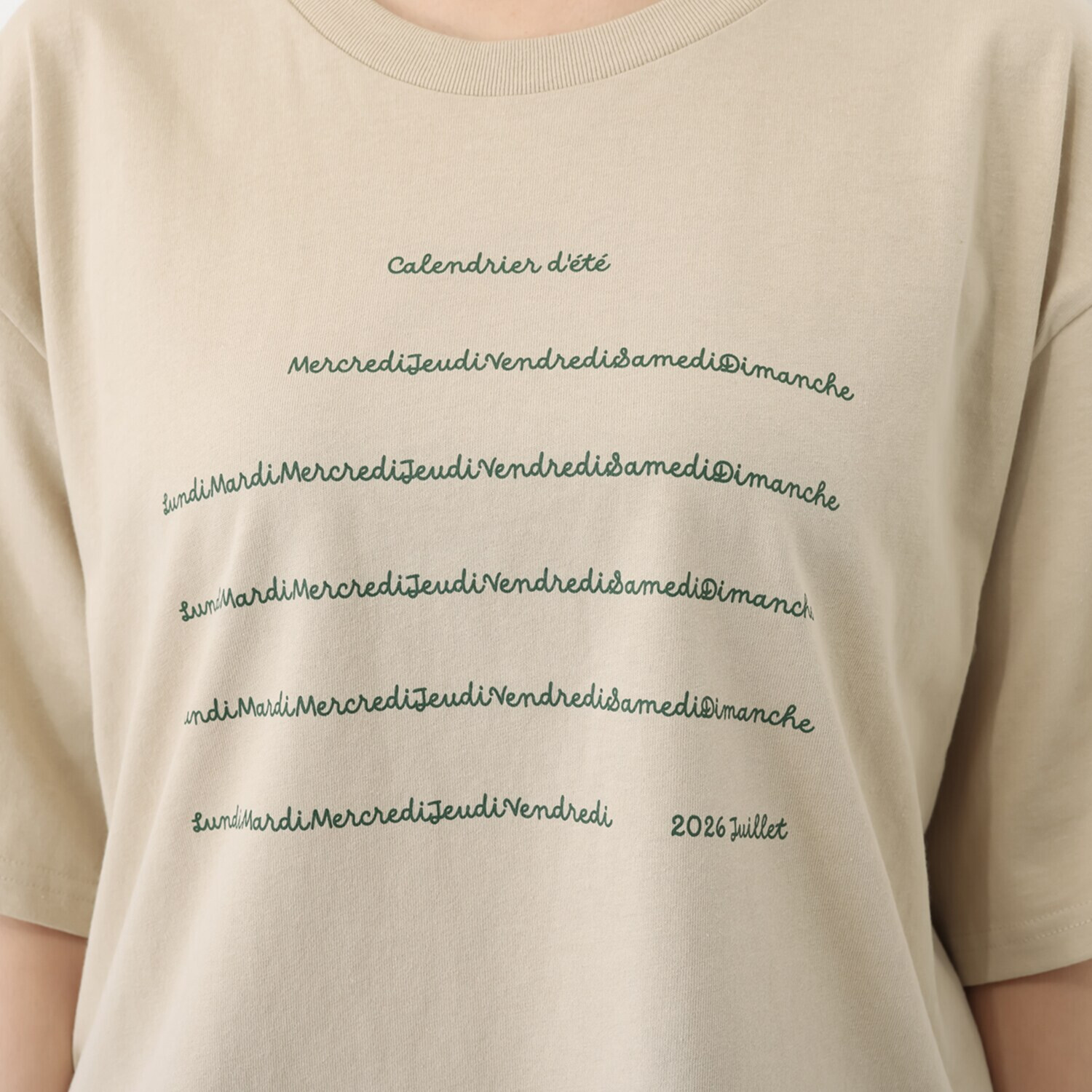 ソソット 綿１００％天竺 カレンダーＴシャツ