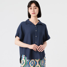 ラジェンテ シワ加工 ボタンダウンシャツ