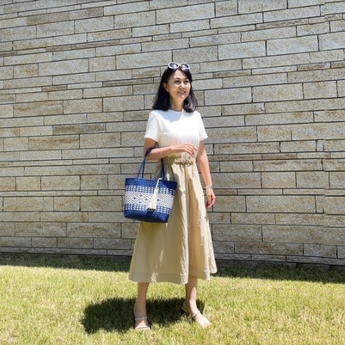 女の欲望 濡れてもお手入れ簡単！ 軽くて丈夫で使い勝手抜群 デイリー使用に最適 ソフトグロスメッシュ ツートンメルカドバッグ