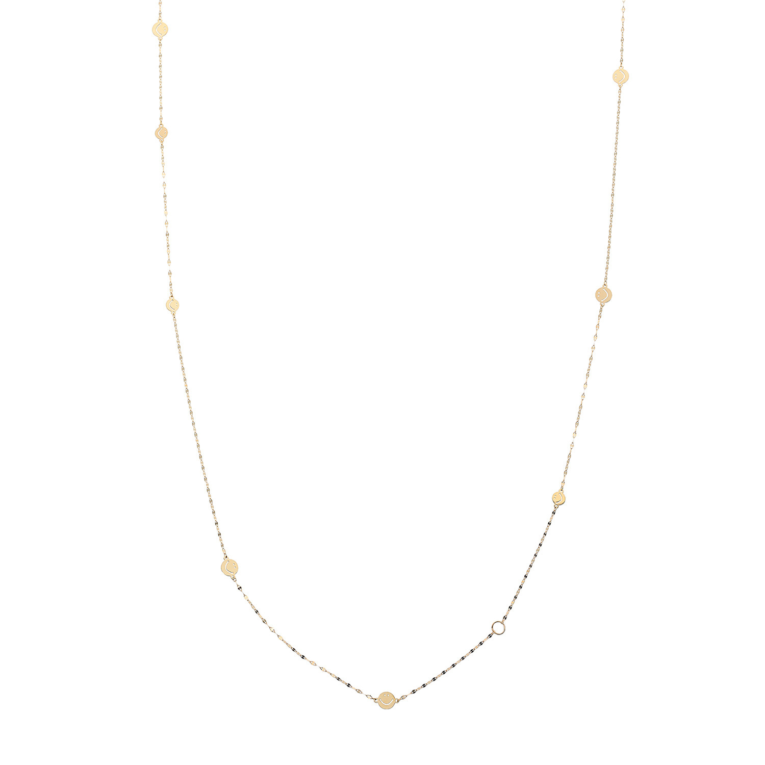 エクラプリュス １８Ｋ スマイルステーション スーパーロングネックレス