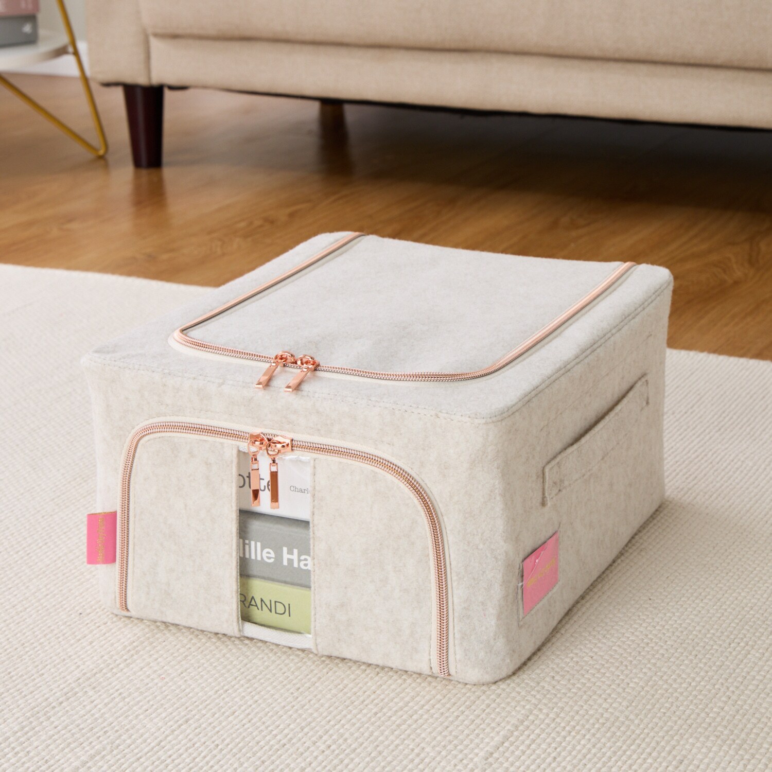 積み重ね収納ＢＯＸ マーブルドライフレーム ＜マルチサイズ＞ ２個セット