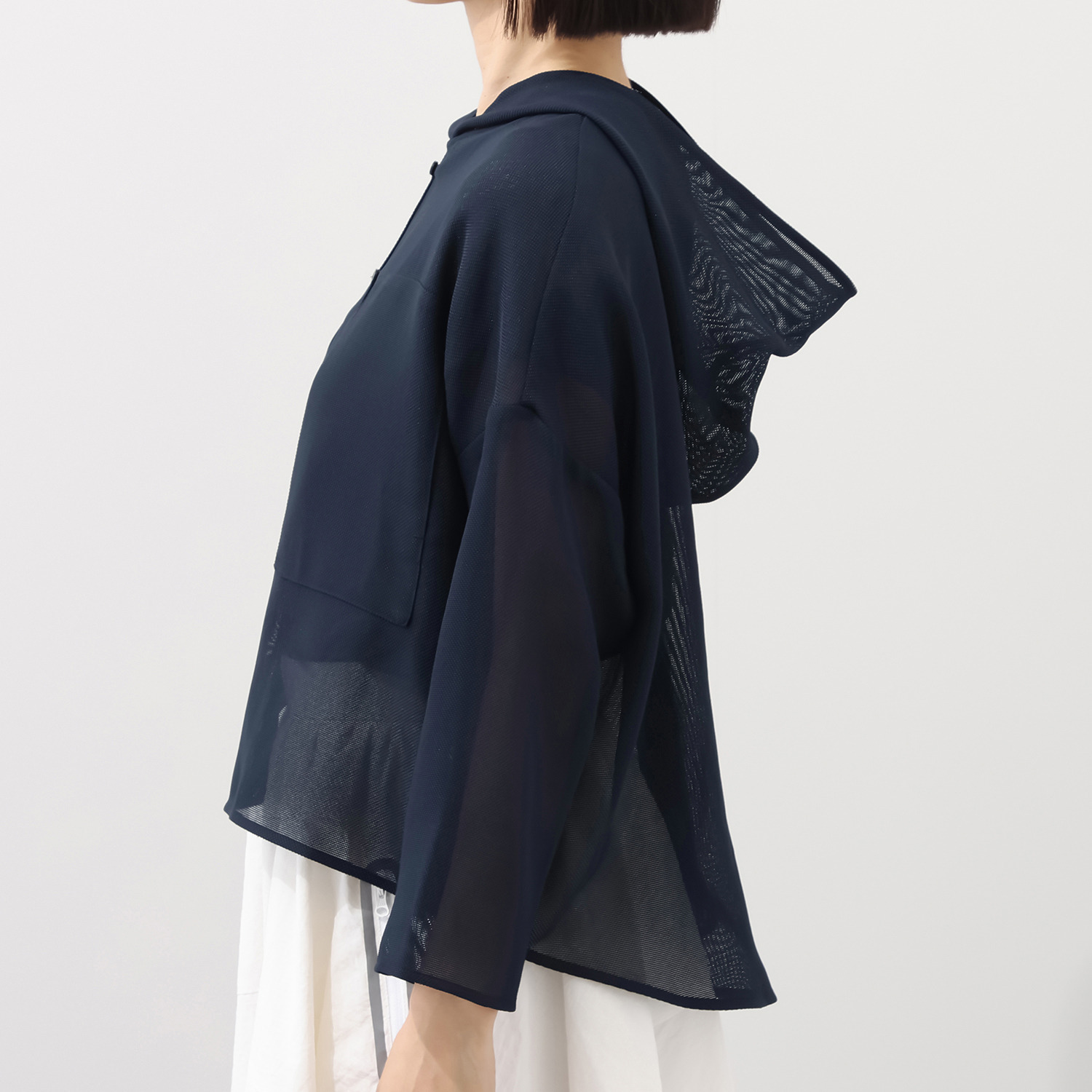 コモエリークローゼット リラックス フード羽織り