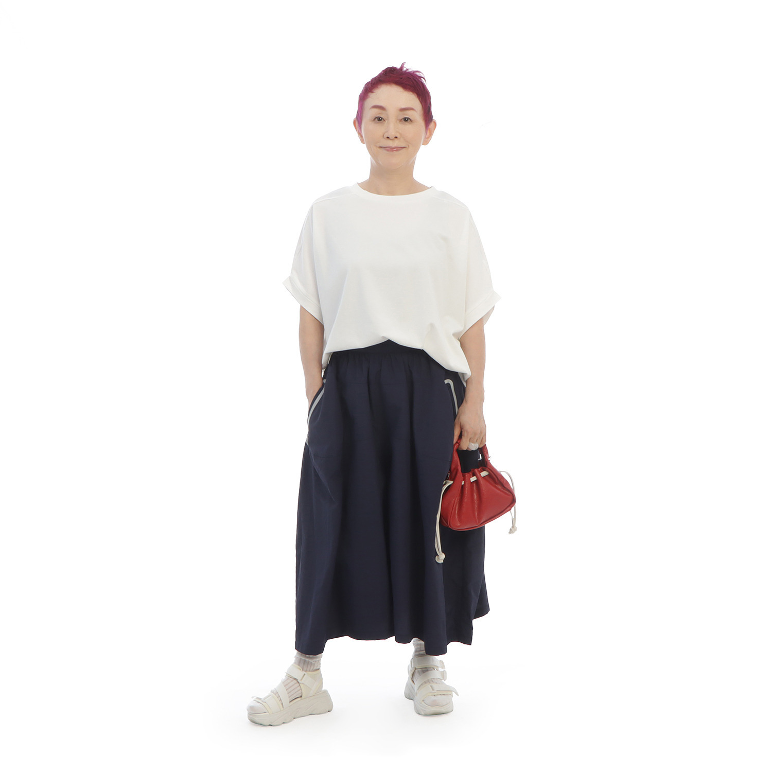 コモエリークローゼット ジップポケットパンツ