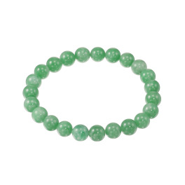 グランシフォレ 翡翠 ラウンドビーズ イラスティック ブレスレット
