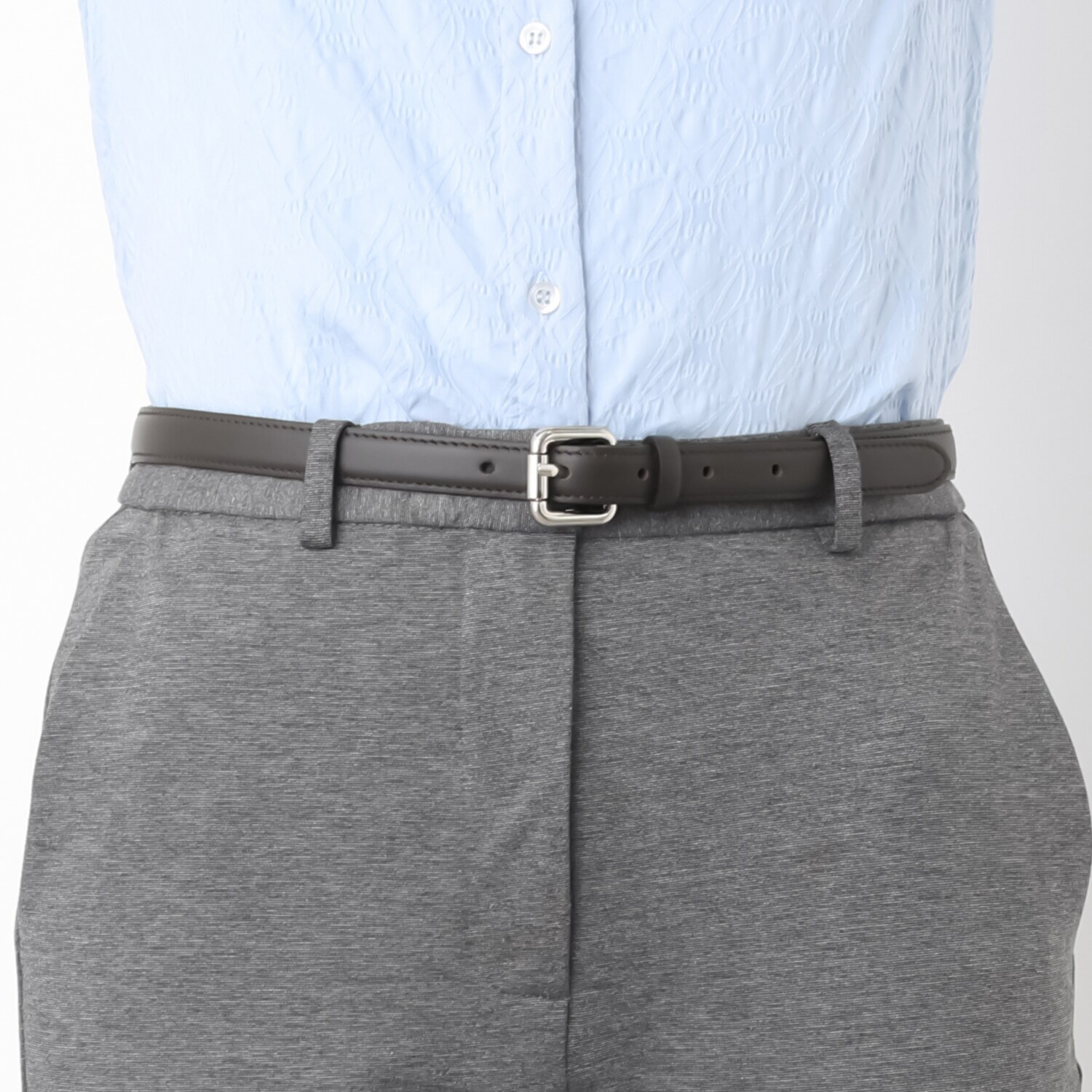 プラテレージ智子セレクト ブルーノチェネーレ イタリア製 ハンドメイド 牛革ベルト