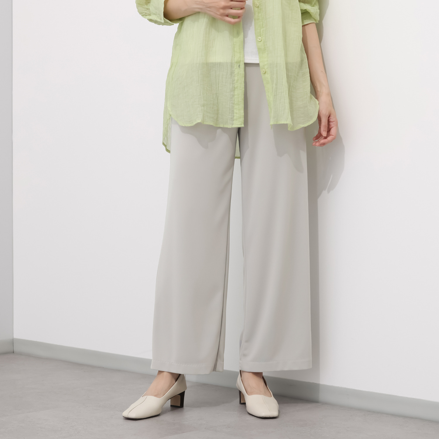上質ごこち 涼しいさらさらパンツ ＜股下７２ｃｍ＞