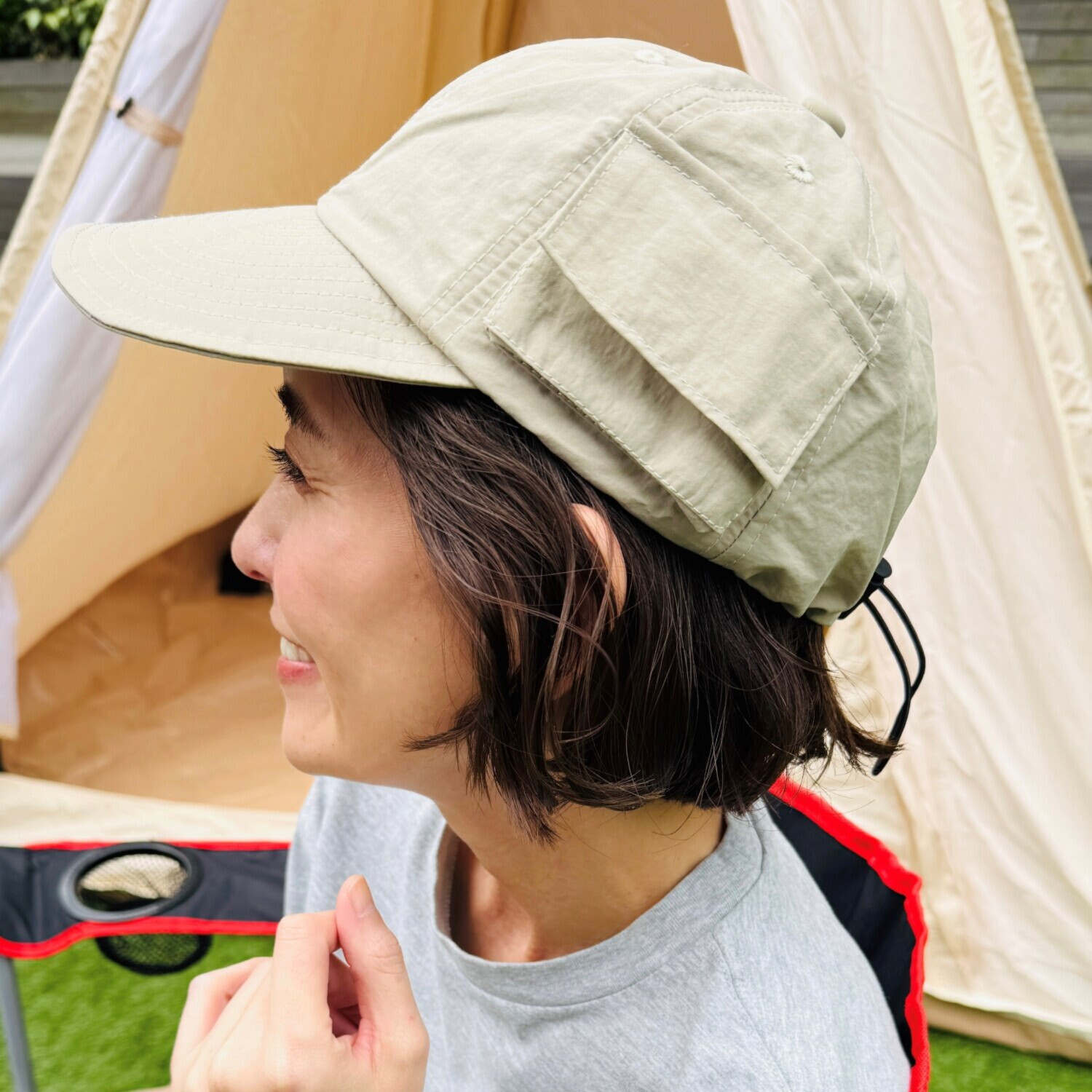 メイドバイスターズ 軽量はっ水 畳める！ポケット付き！ ＵＶ対策キャップ