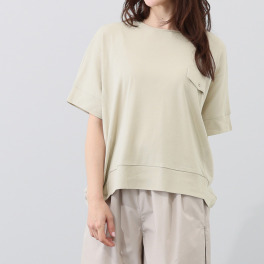 ヴィ・ドゥース オーストラリア産 コットン１００％使用 さらさらタッチ コクーンシルエット 大人のＴシャツ