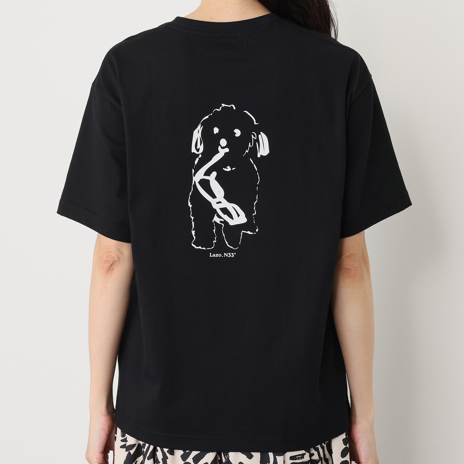 ラソエヌサーティスリー ディグリーズ ロゴプリントＴシャツ