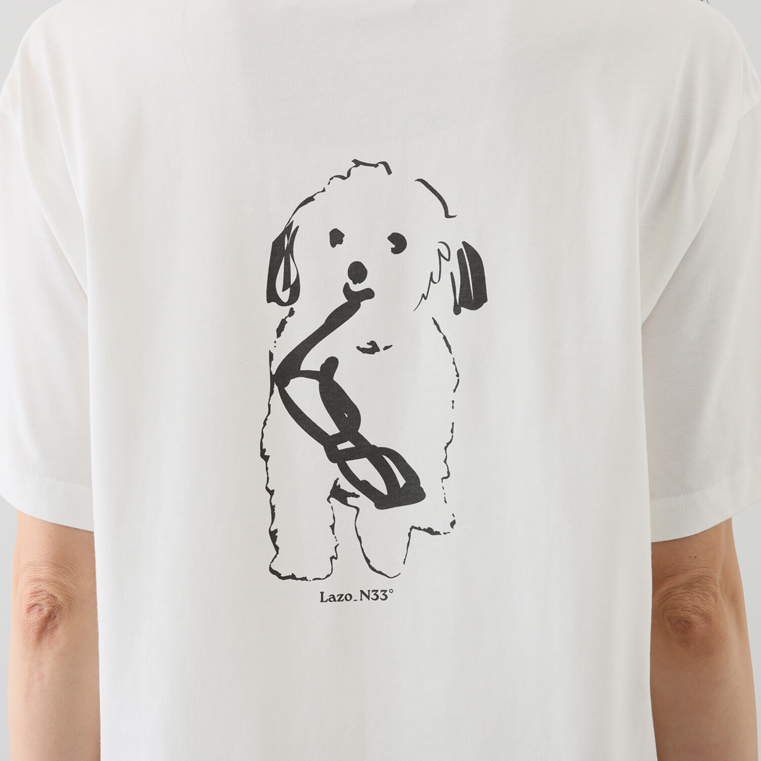 ラソエヌサーティスリー ディグリーズ ロゴプリントＴシャツ