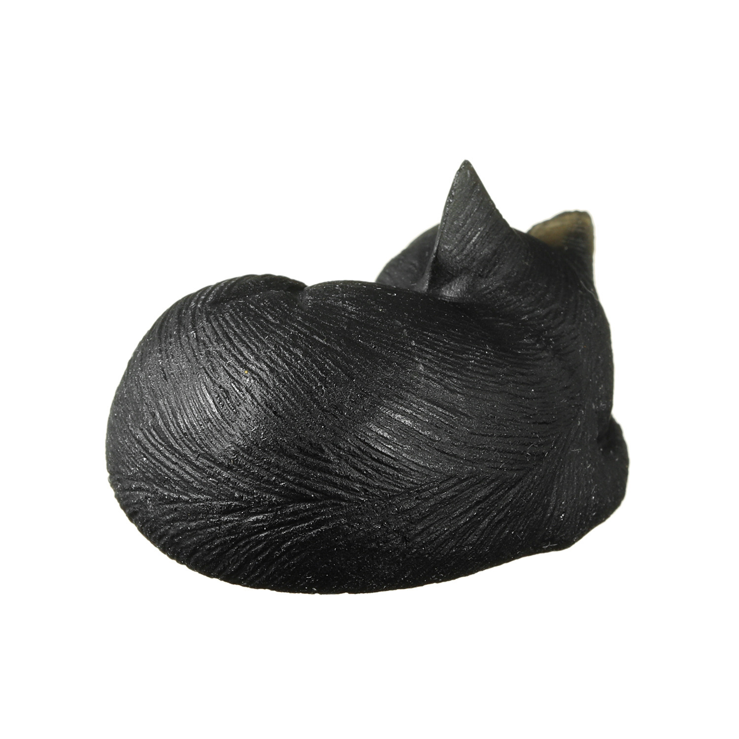 貴煌 天然石 眠り猫 置物