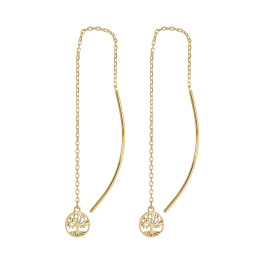 パワーゴールド １８Ｋ ＬＩＦＥ　ＯＦ　ＴＲＥＥ スイングチェーンピアス