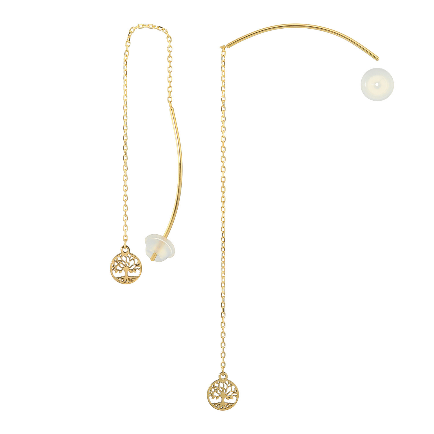 パワーゴールド １８Ｋ ＬＩＦＥ　ＯＦ　ＴＲＥＥ スイングチェーンピアス