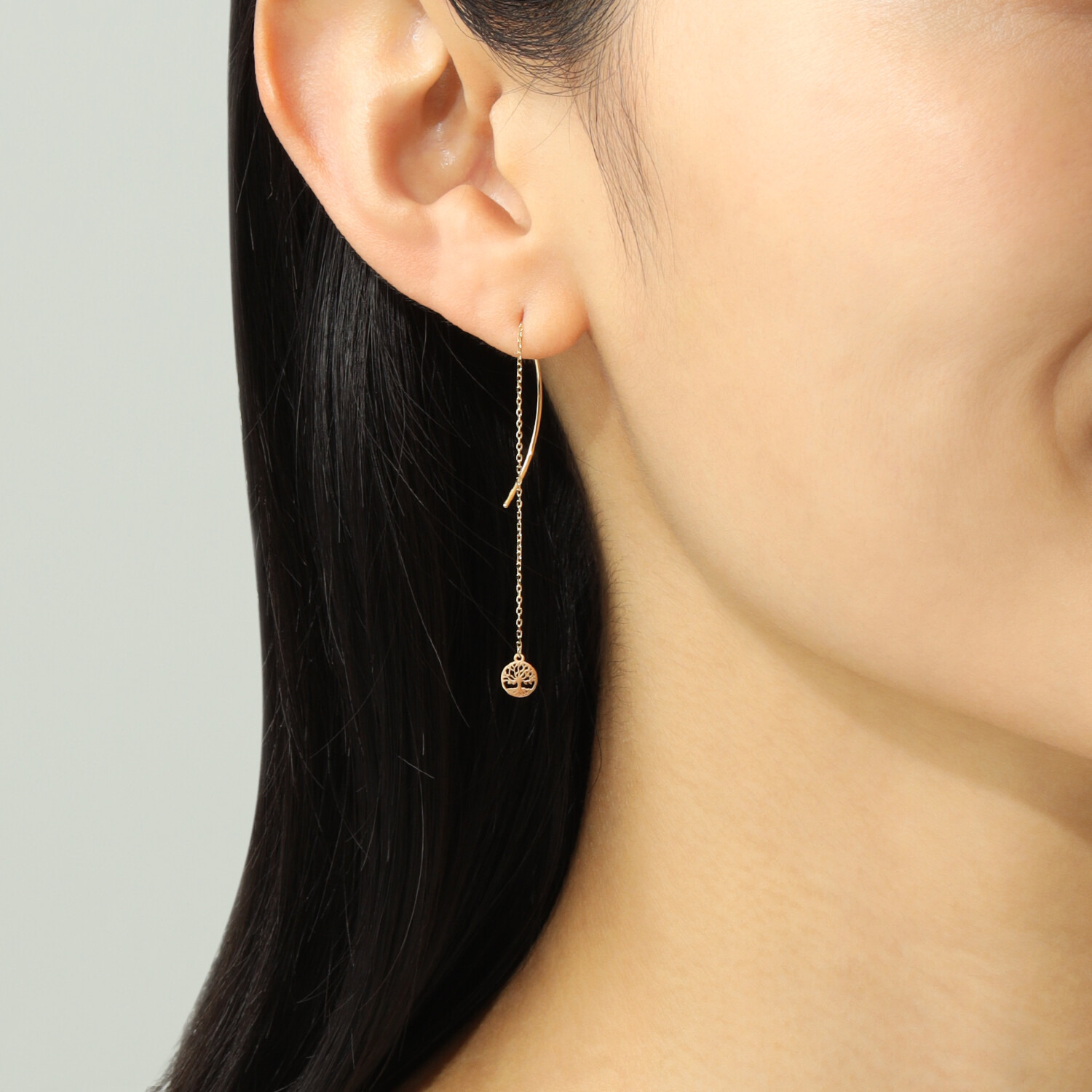 パワーゴールド １８Ｋ ＬＩＦＥ　ＯＦ　ＴＲＥＥ スイングチェーンピアス