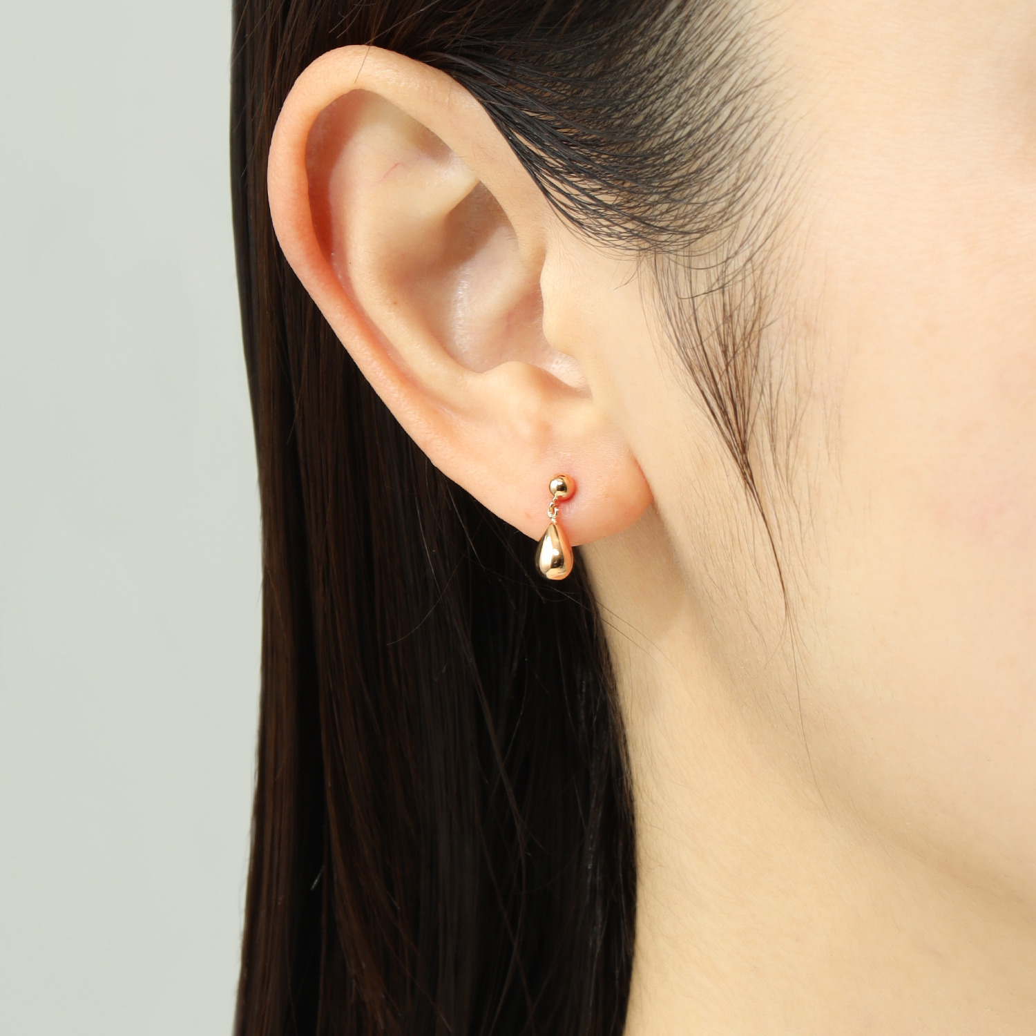 オーサムジュエリー １８Ｋ しずくモティーフ ピアス